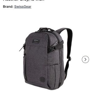 SwissGear Hybrid Travel Backpack Heather Grey 18 inch